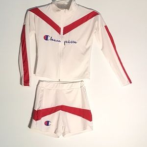 GIRLS CHAMPION SHORTS SET SIZE SMALL 12-14